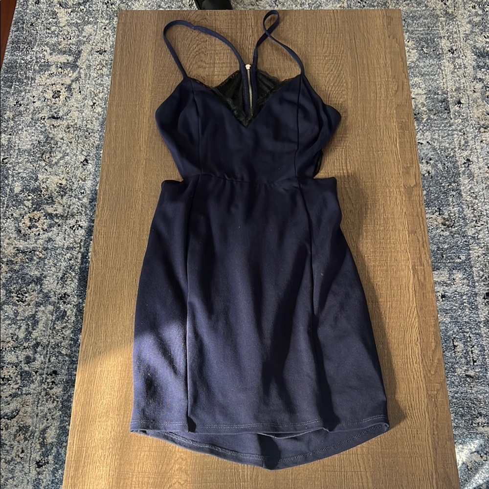Elegant Navy Blue Dress